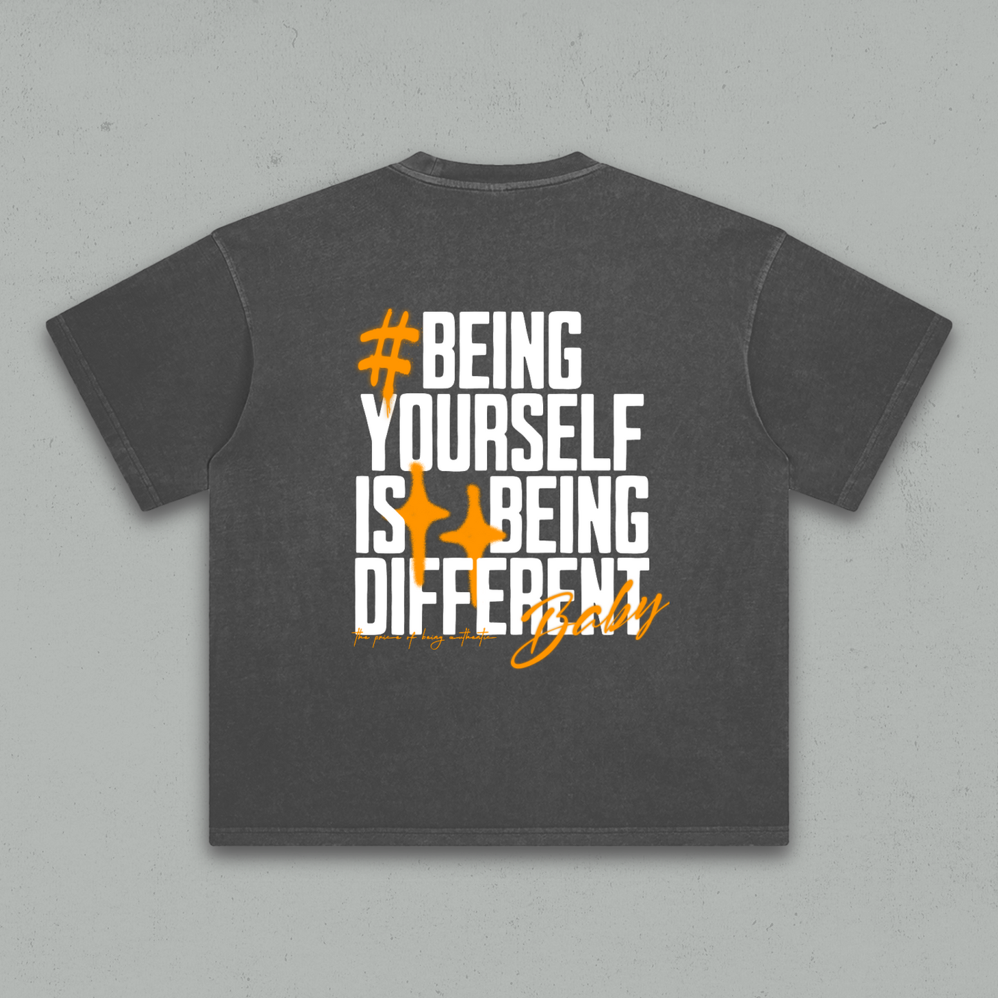 Being Yourself Tee | Dark Grey