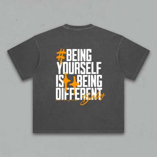 Being Yourself Tee | Dark Grey